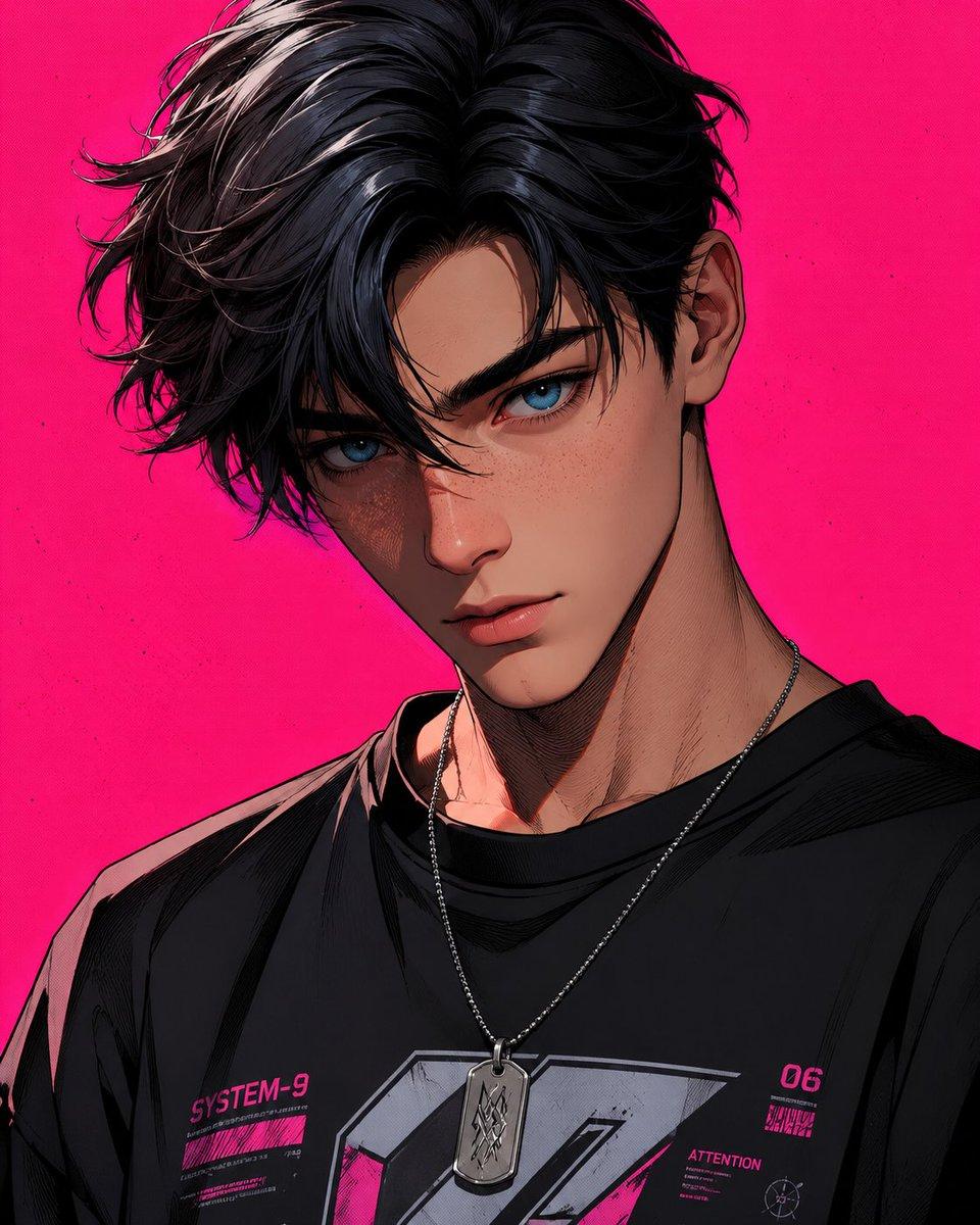 Stylized 3D Cartoon Male Portrait - AI image template preview