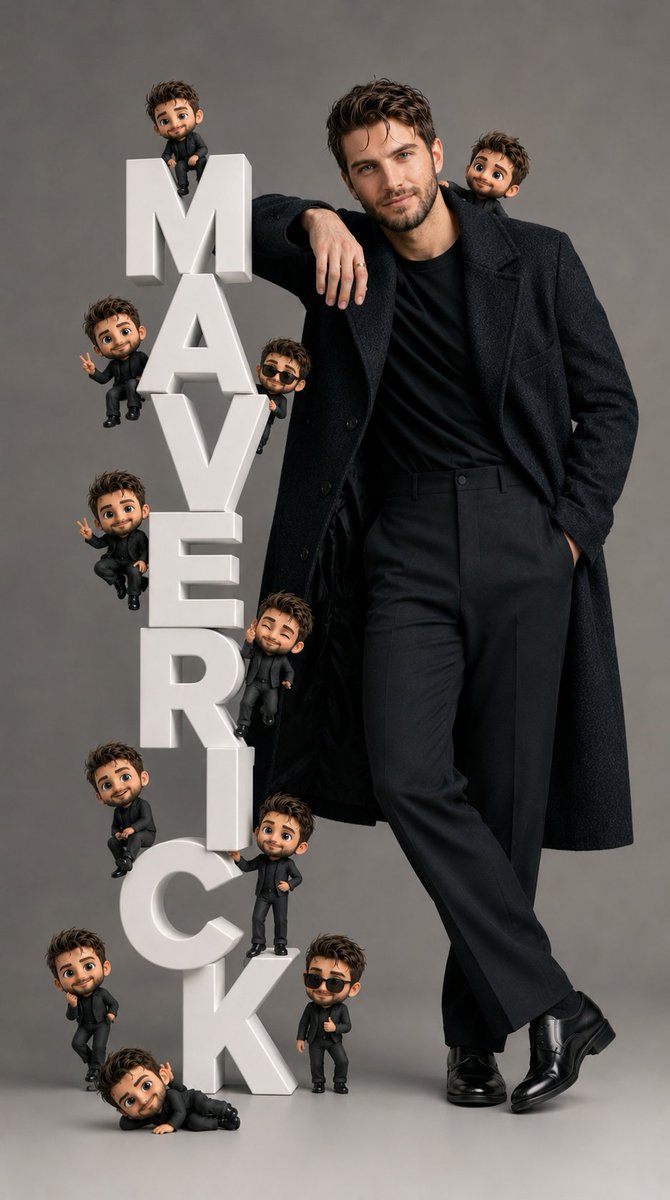 Pixar-Style Chibi Editorial Portrait - AI image template preview