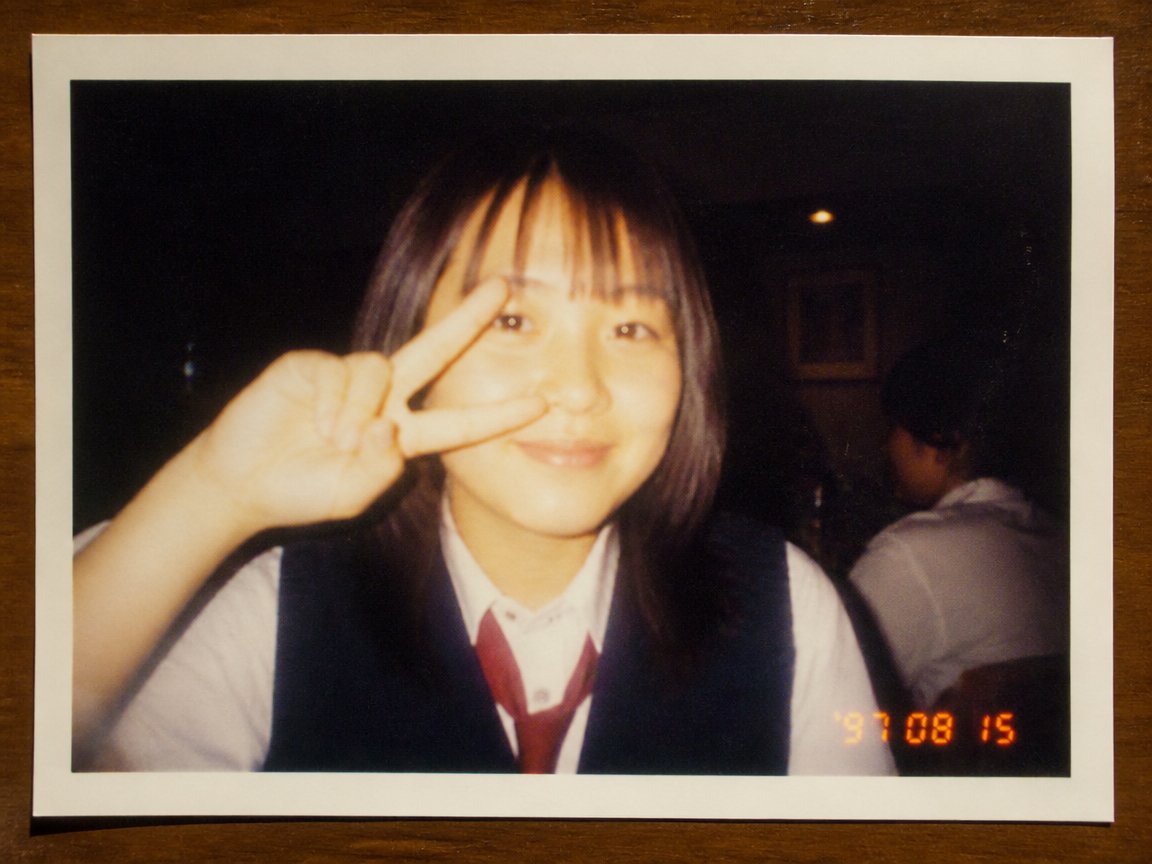 90s Disposable Camera Photo Simulation - AI image template preview