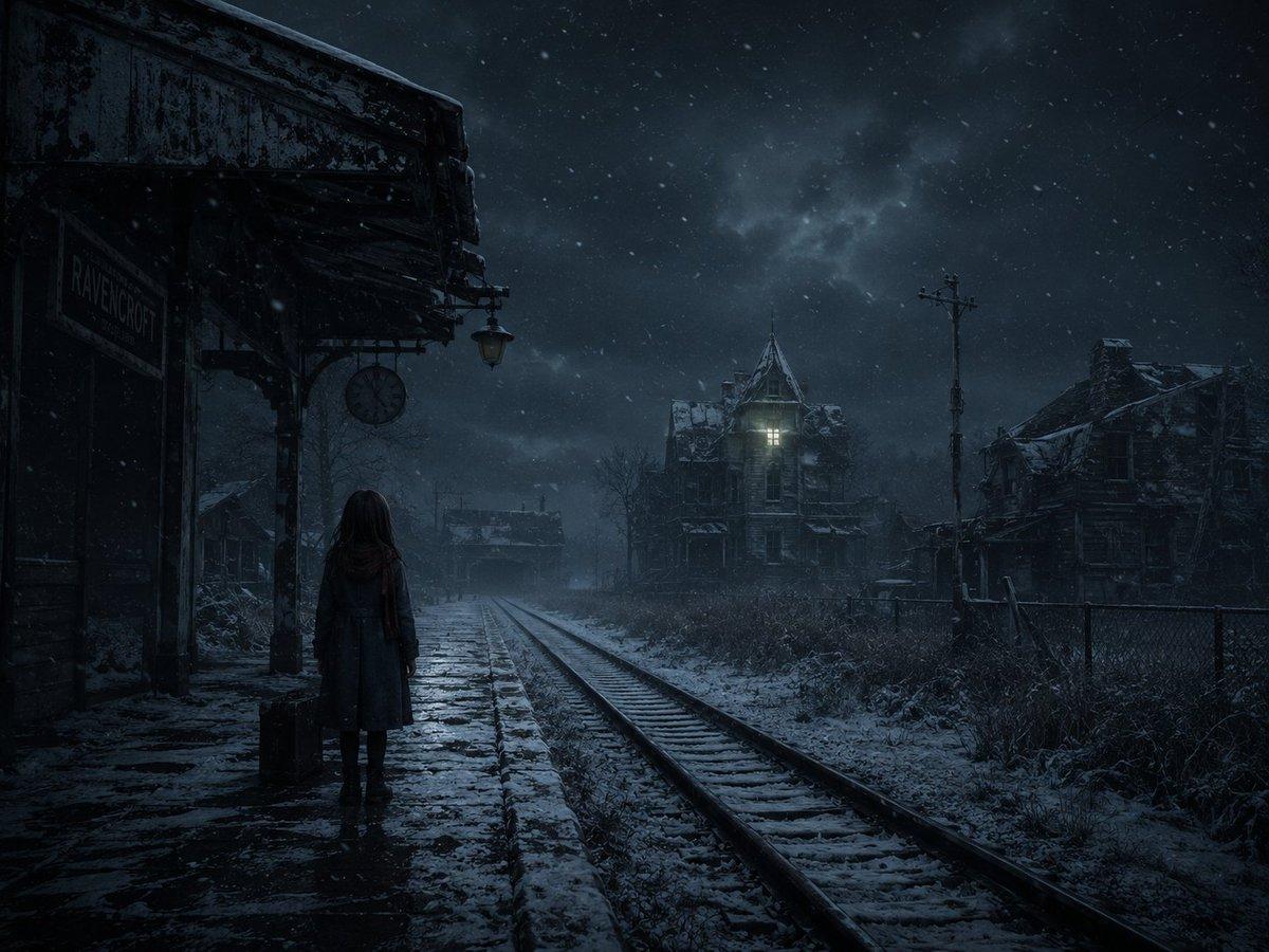 Snowy Gothic Abandoned Railway Station preview