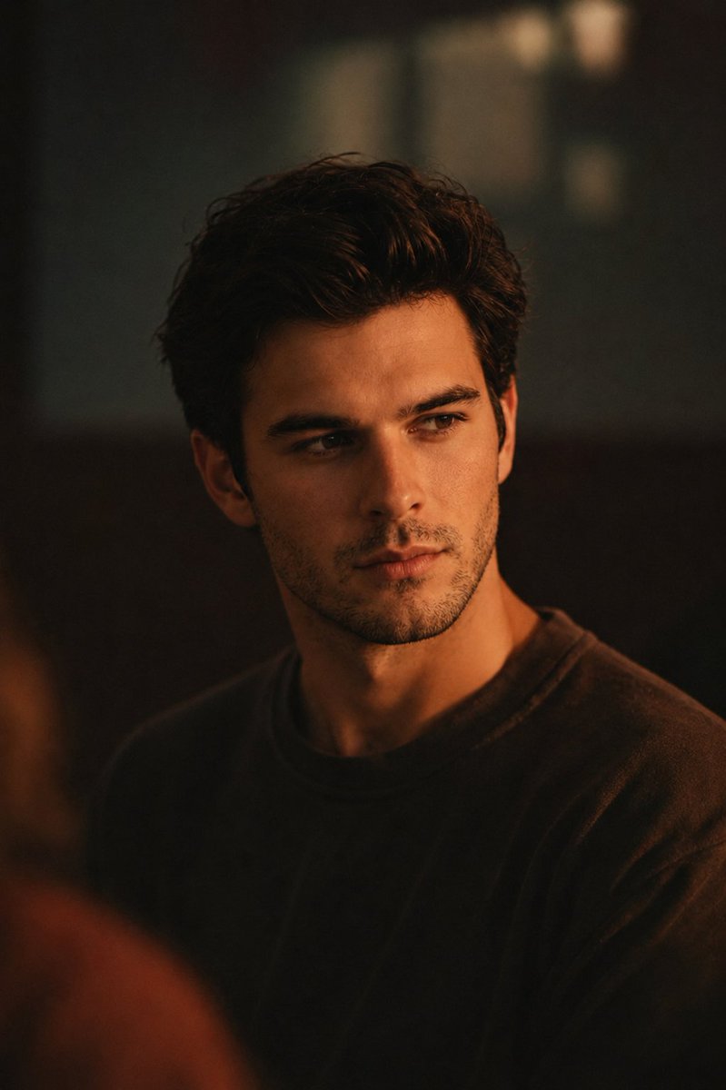 Cinematic Male Editorial Portrait - AI image template preview