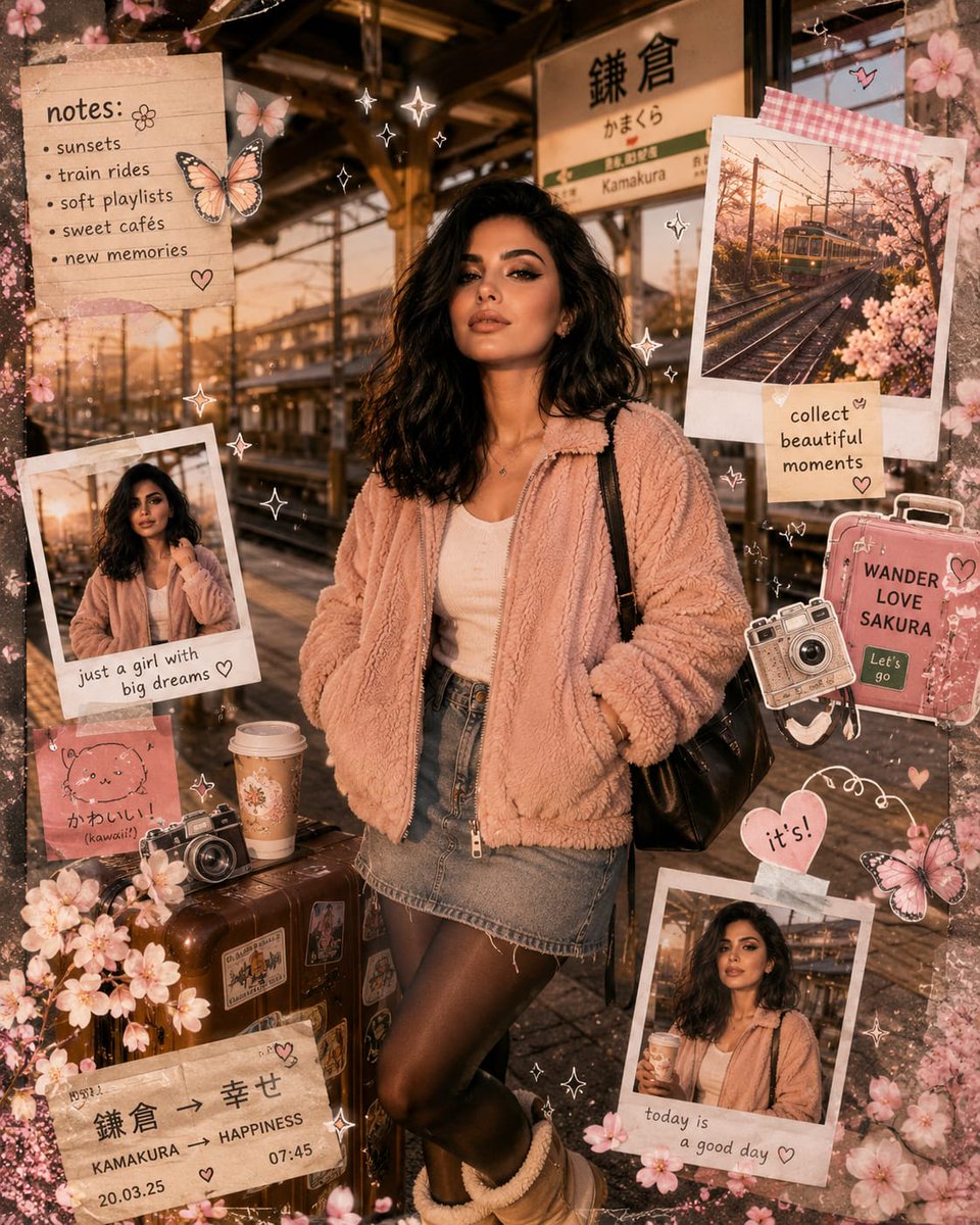 Kawaii Journal and Miniature Diorama Styles - AI image template preview