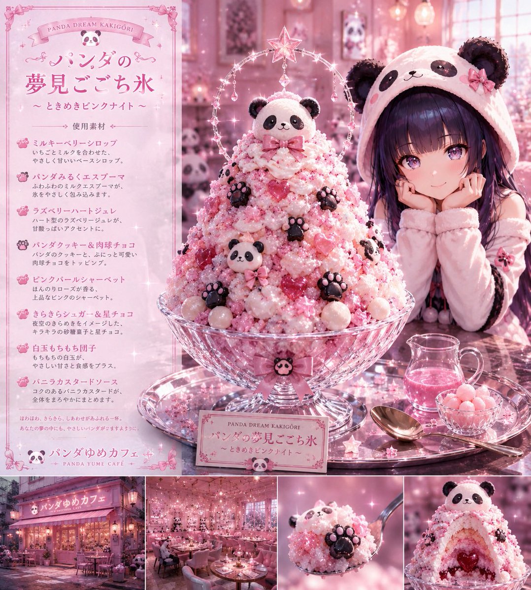 Fantasy Japanese Kakigori Design - AI image template preview