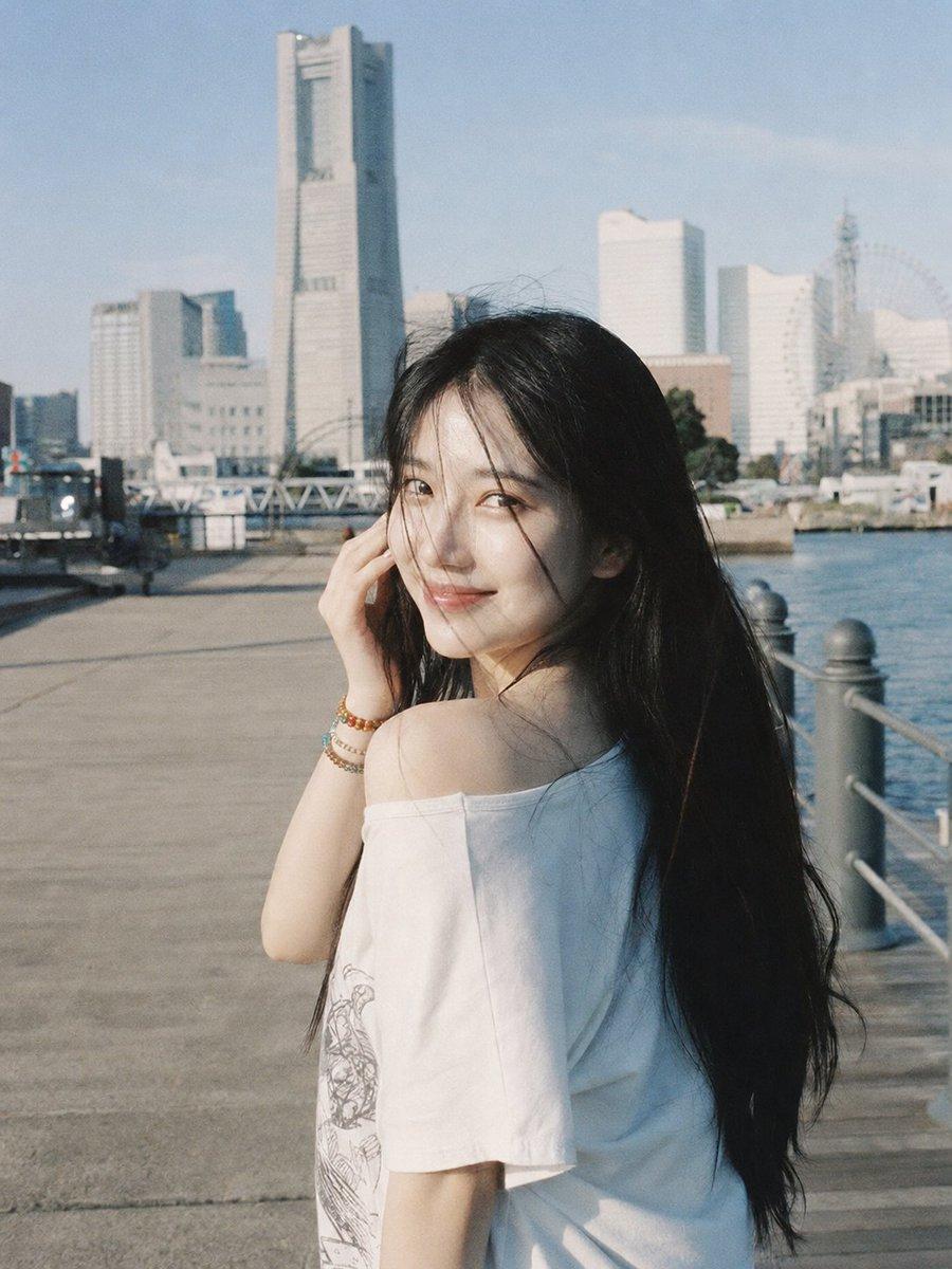 Yokohama Waterfront Film Portrait - AI image template preview