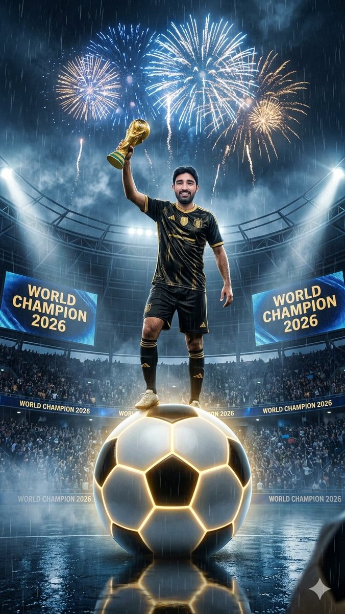 World Champion Stadium Victory Poster - AI image template preview