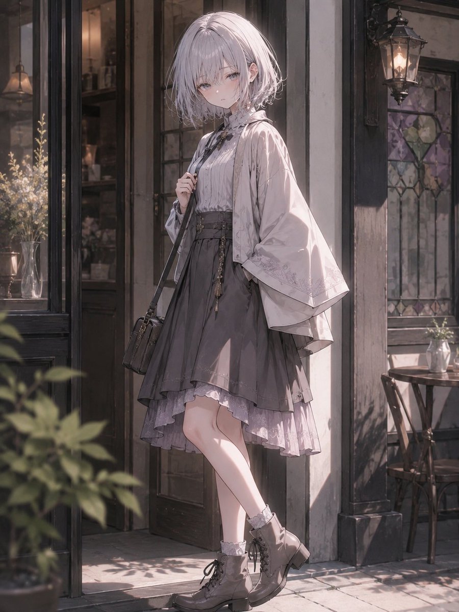 Taisho Roman x Modern Fashion Fusion - AI image template preview