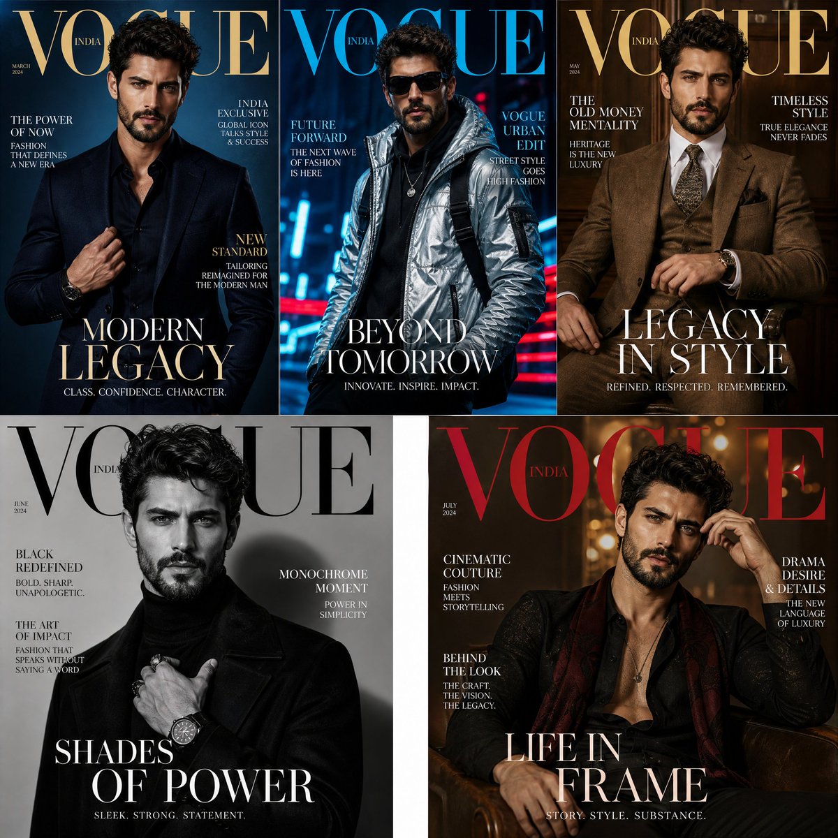Fashion Magazine Consistency Prompt - AI image template preview