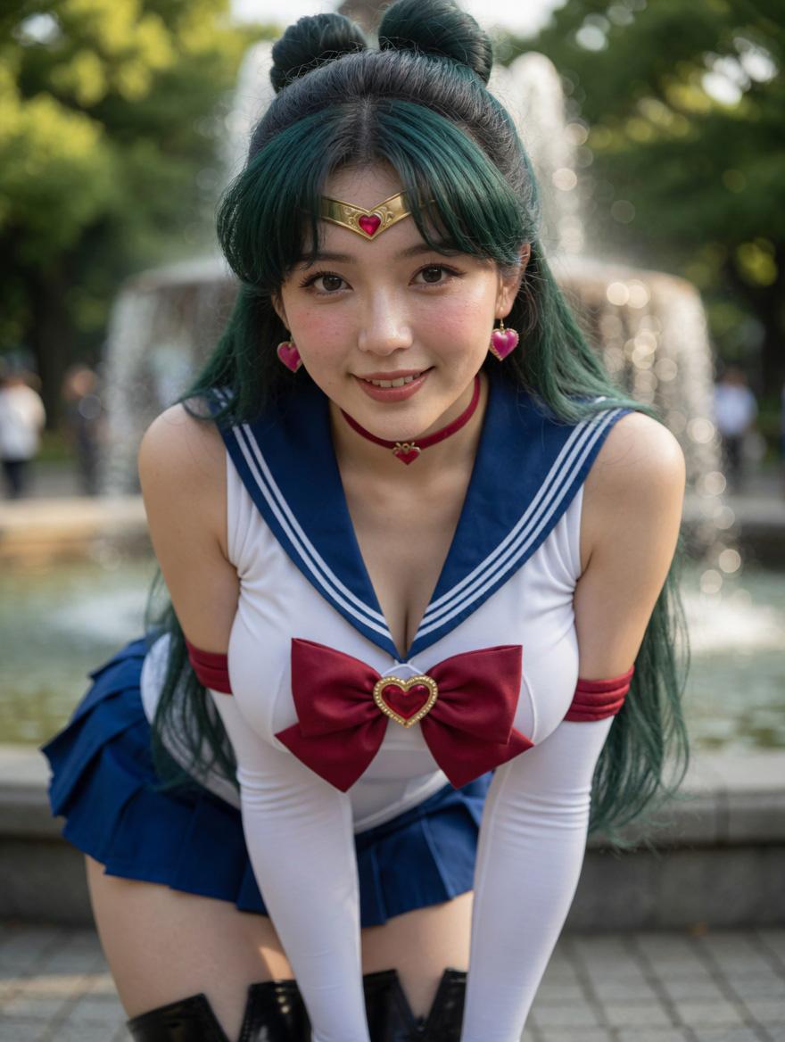 Photoreal Sailor Jupiter Cosplay - AI image template preview