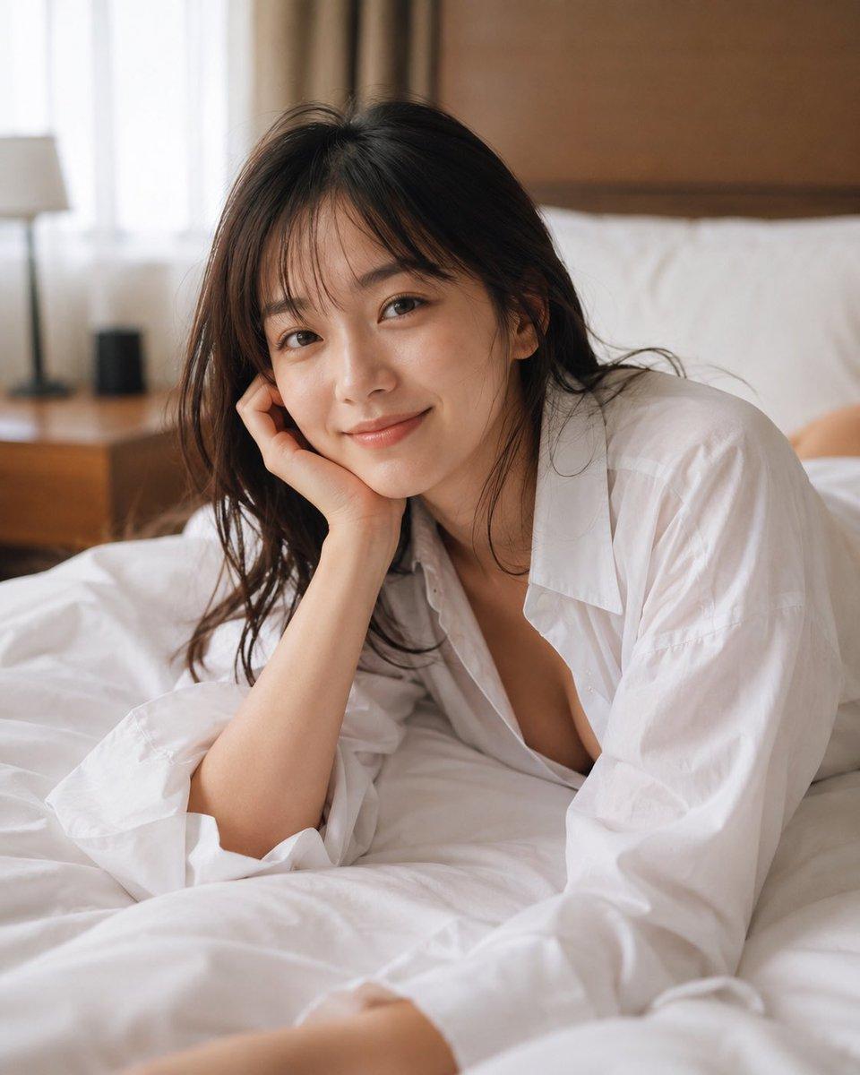 Censored Bedroom Lifestyle Portrait - AI image template preview