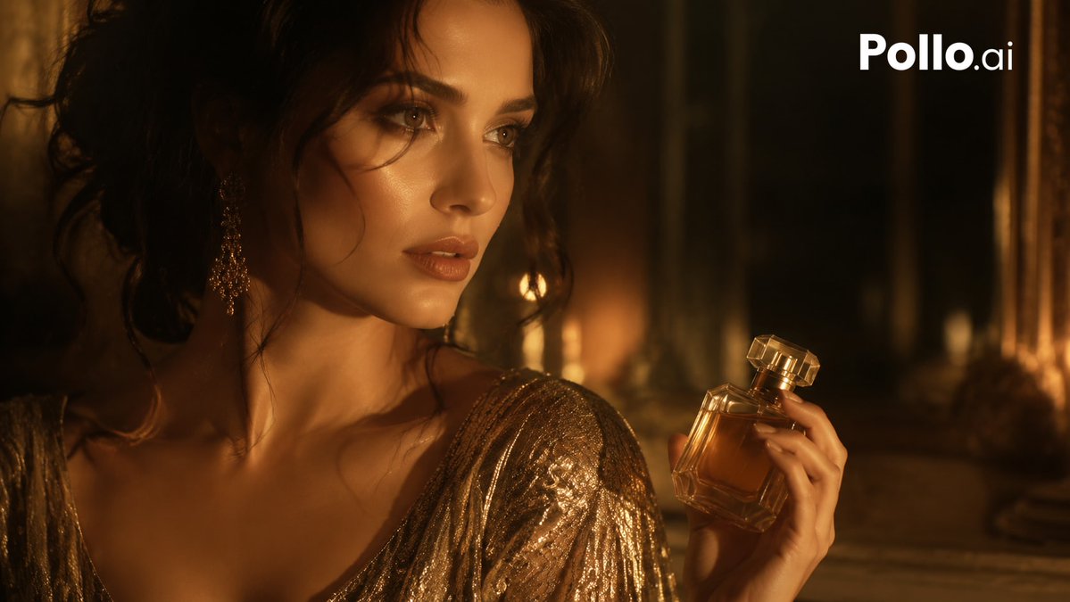Candlelit Luxury Perfume Ad - AI image template preview