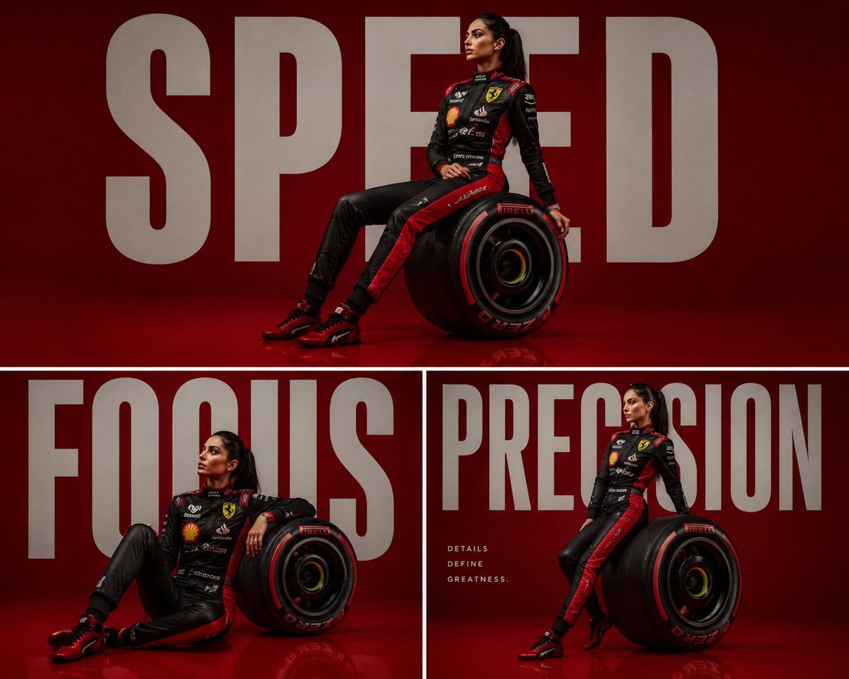 Luxury Formula 1 Triptych Poster - AI image template preview