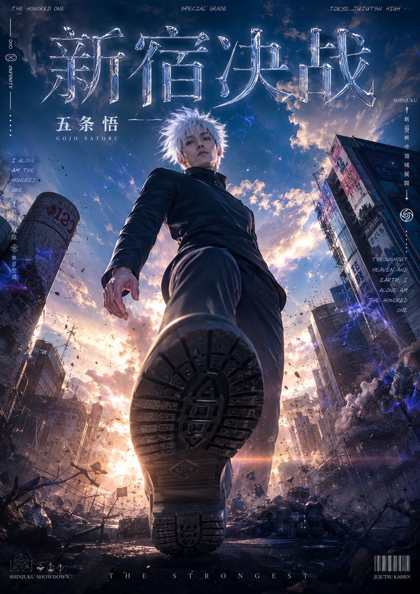 Live-Action Anime Movie Poster - AI image template preview