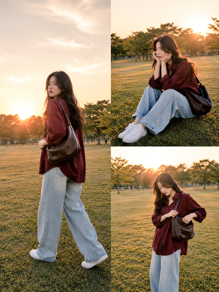 Lifestyle Fashion Candid Collage - AI image template preview