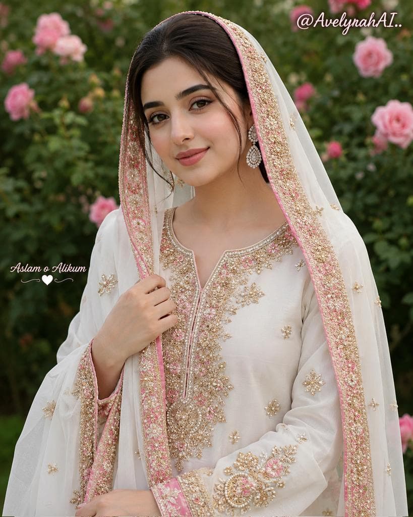 Traditional South Asian Portrait - AI image template preview