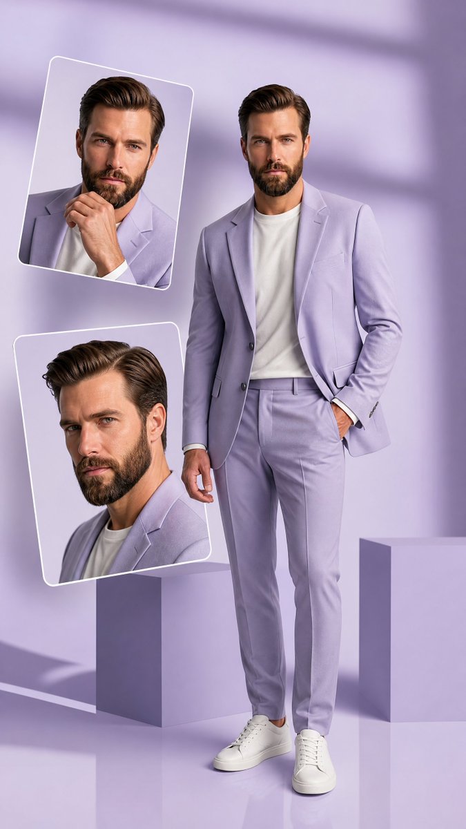 Premium Hollywood Fashion Editorial Poster - AI image template preview