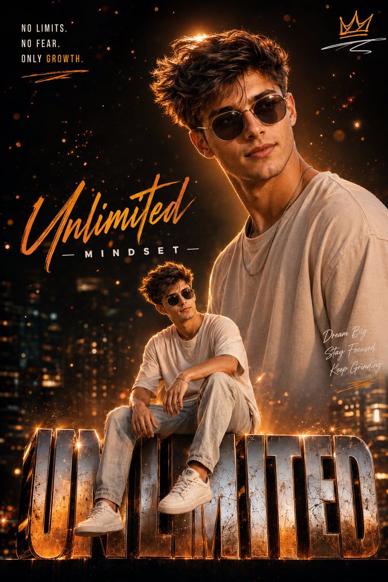 Instagram Milestone Influencer Poster - AI image template preview