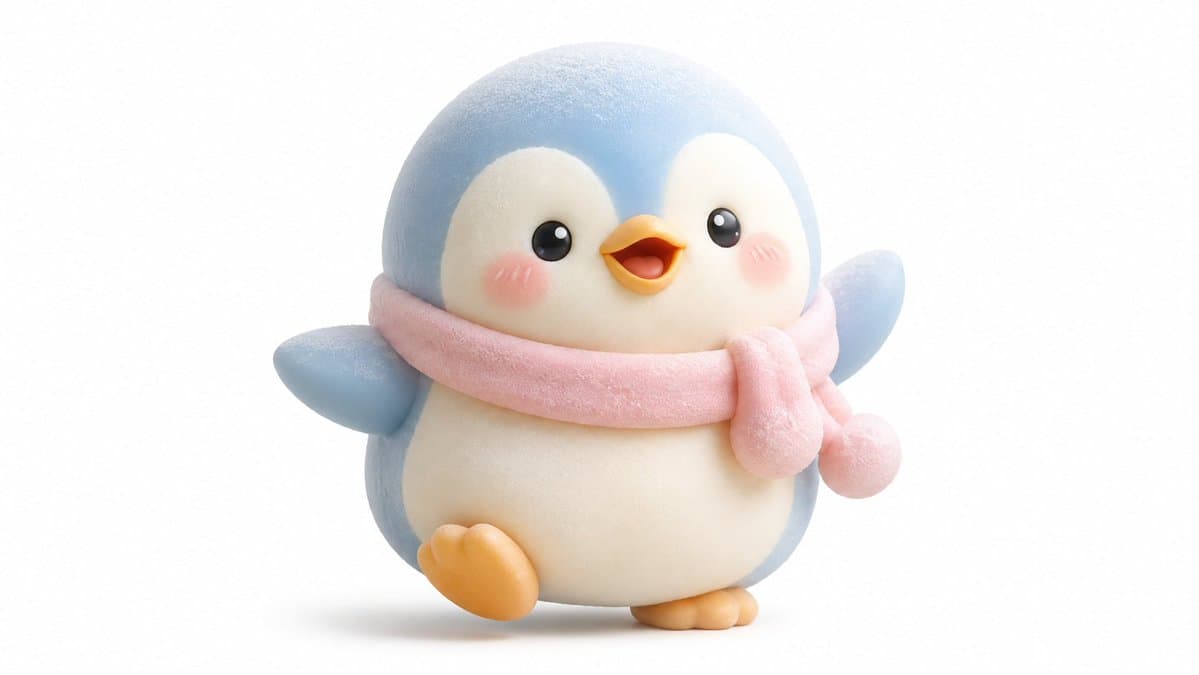 Kawaii Mochi 3D Toy Character - AI image template preview