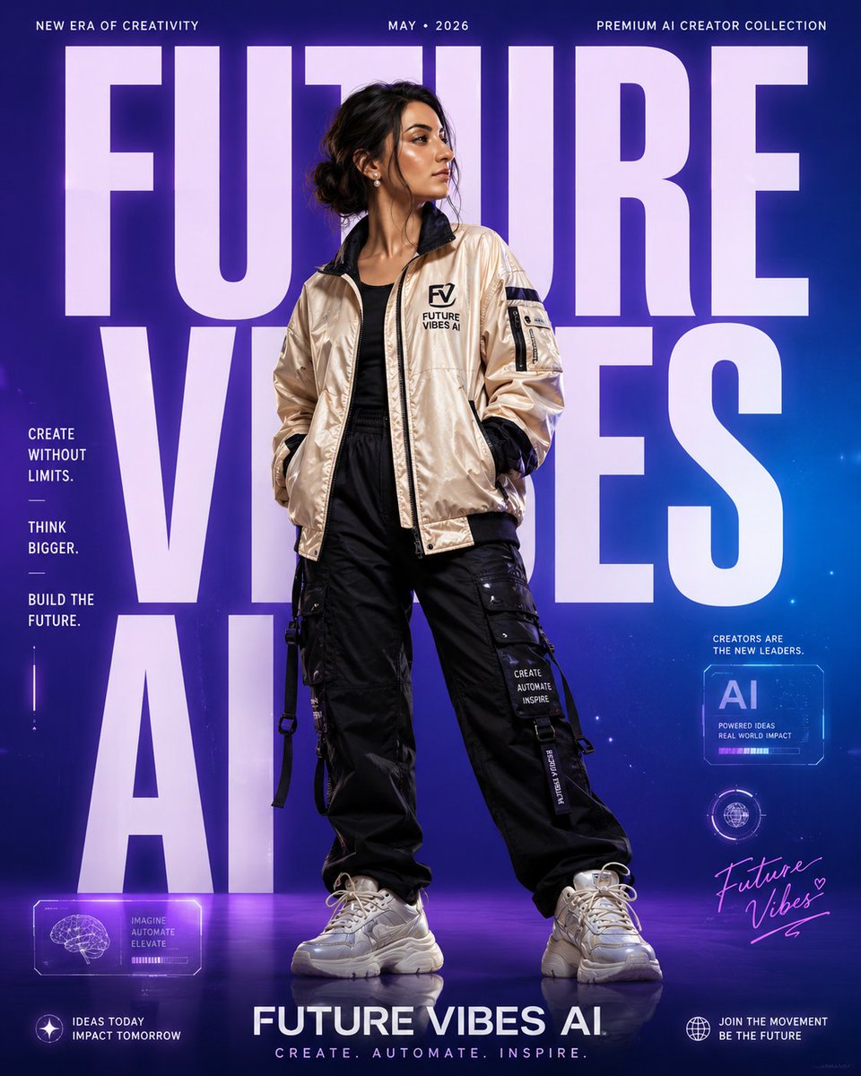 Premium Streetwear Campaign Poster - AI image template preview