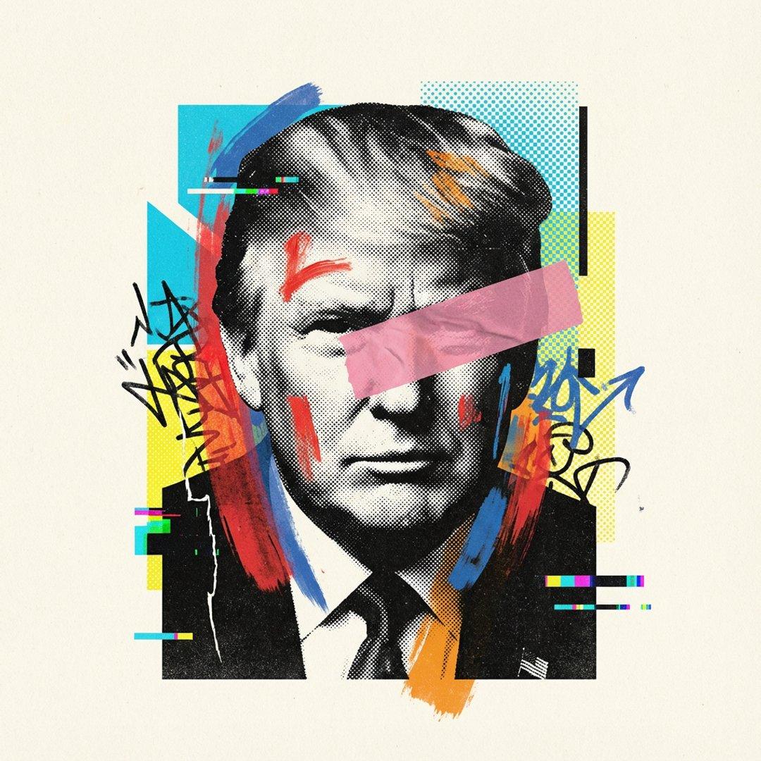 Avant-Garde Mixed Media Risograph Collage - AI image template preview