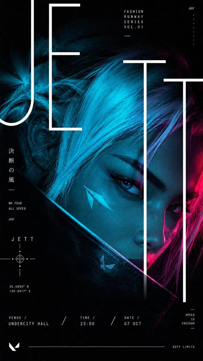 Cyberpunk Runway Fashion Poster - AI image template preview