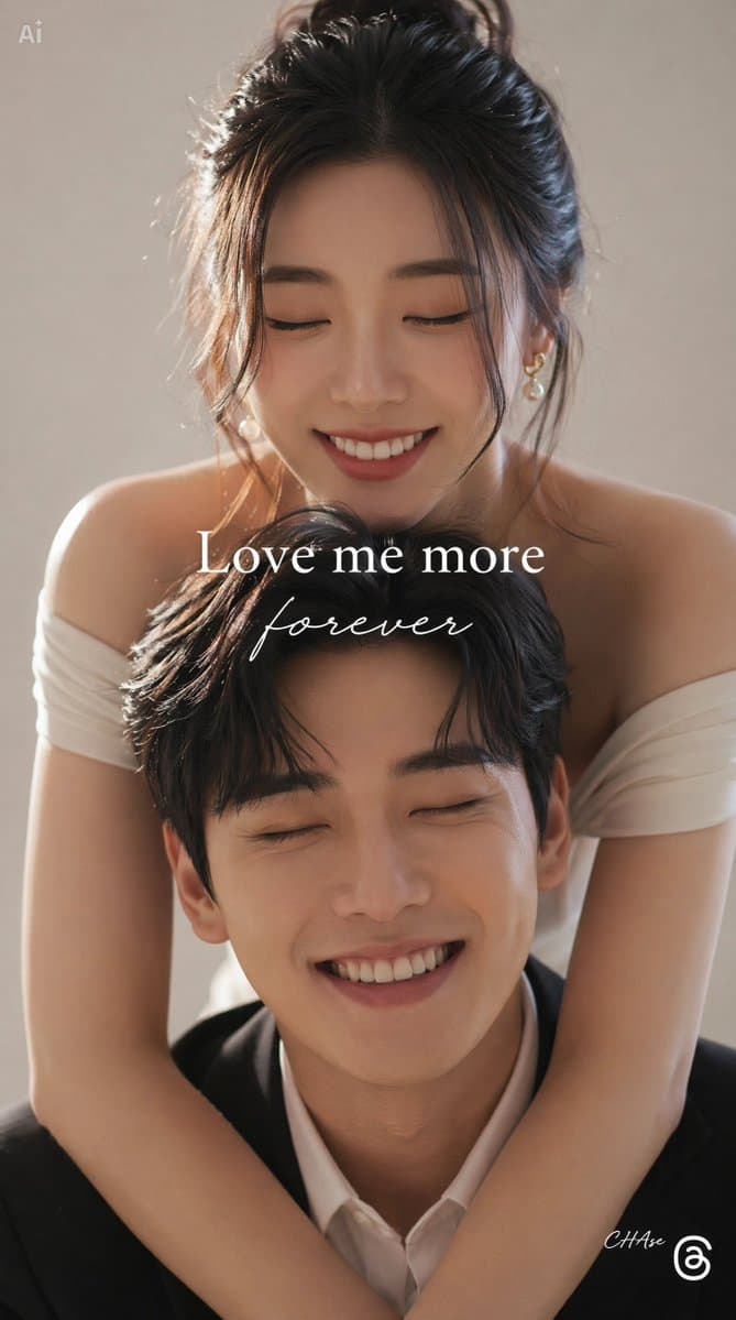 Romantic Wedding Studio Portrait - AI image template preview