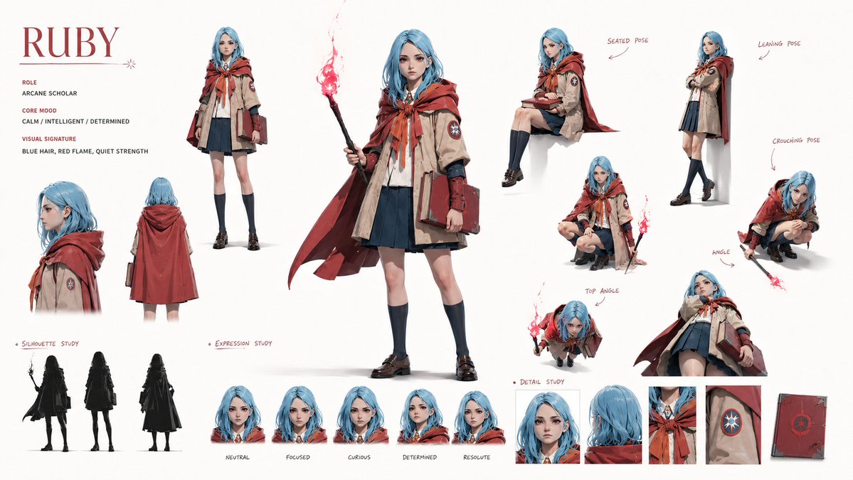 Character Identity Board - AI image template preview