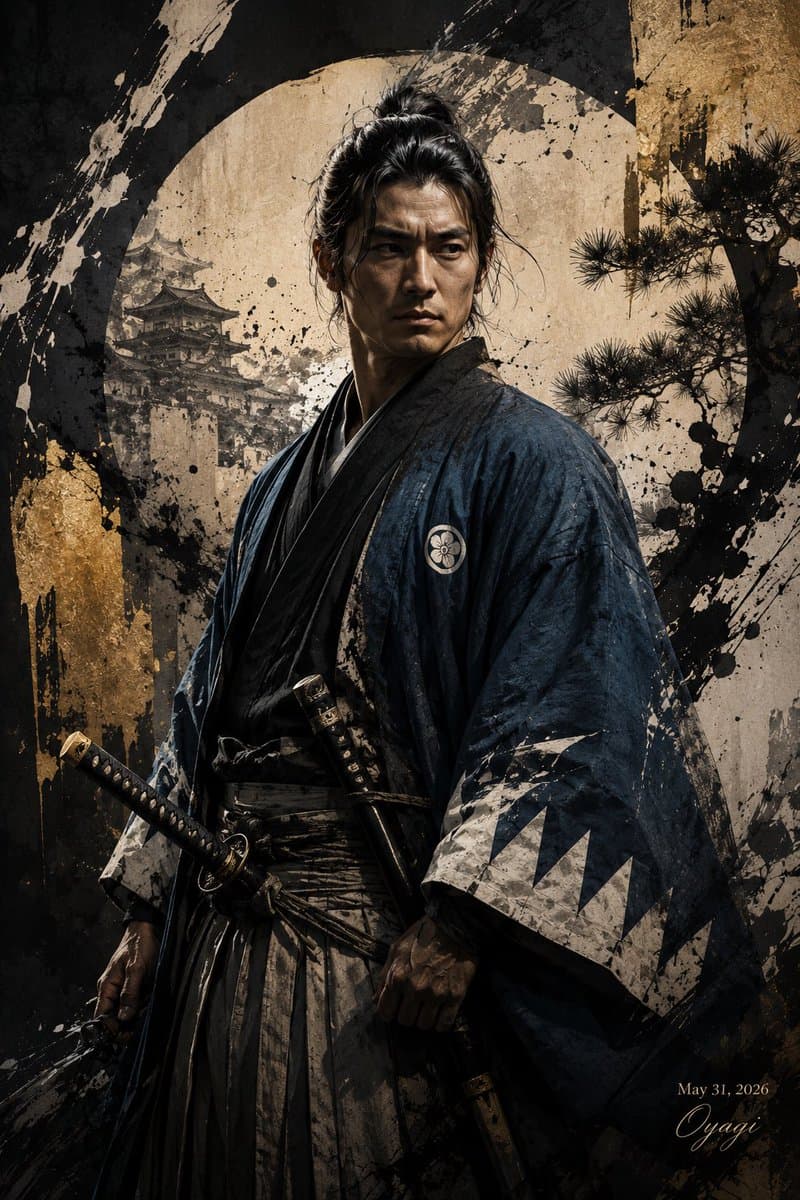 Shinsengumi Samurai Poster - AI image template preview