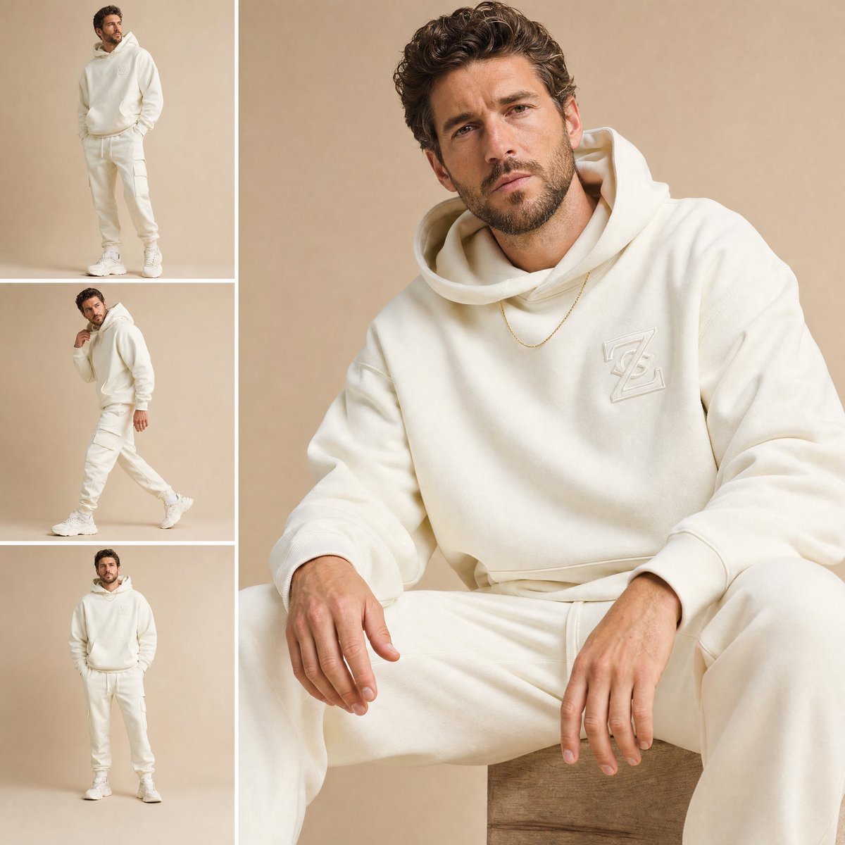 High-End Fashion Lookbook Collage - AI image template preview