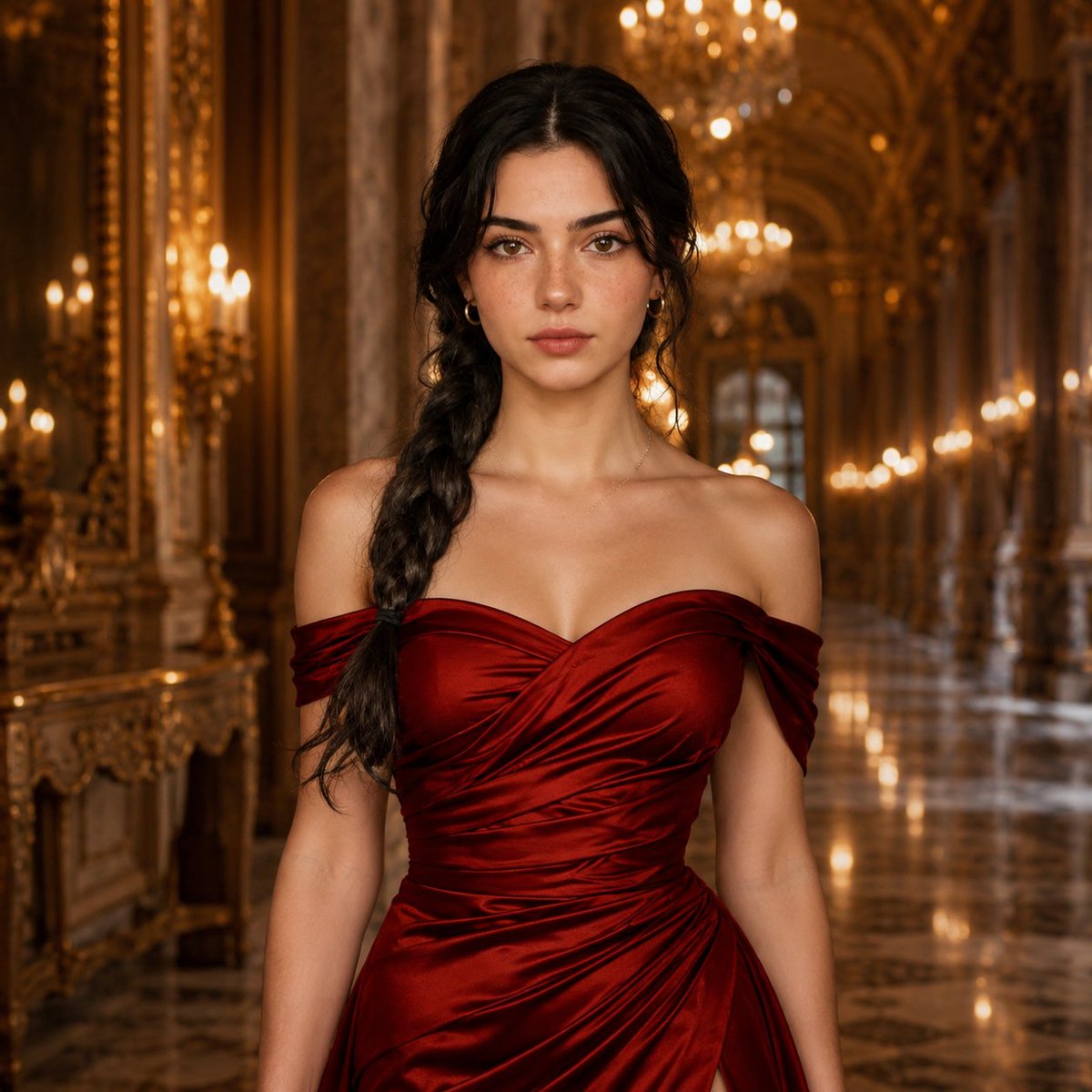Luxurious Royal Palace Portrait - AI image template preview