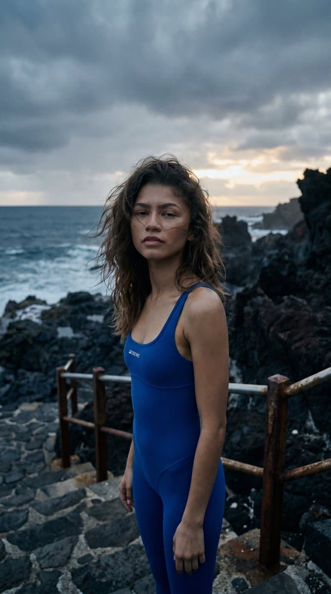 Cinematic Celebrity Travel Fashion - AI image template preview