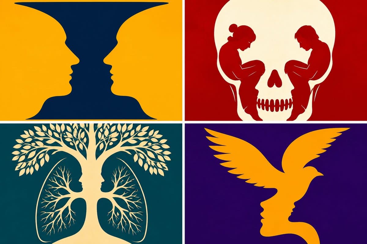 Parametric Optical Illusion Poster - AI image template preview