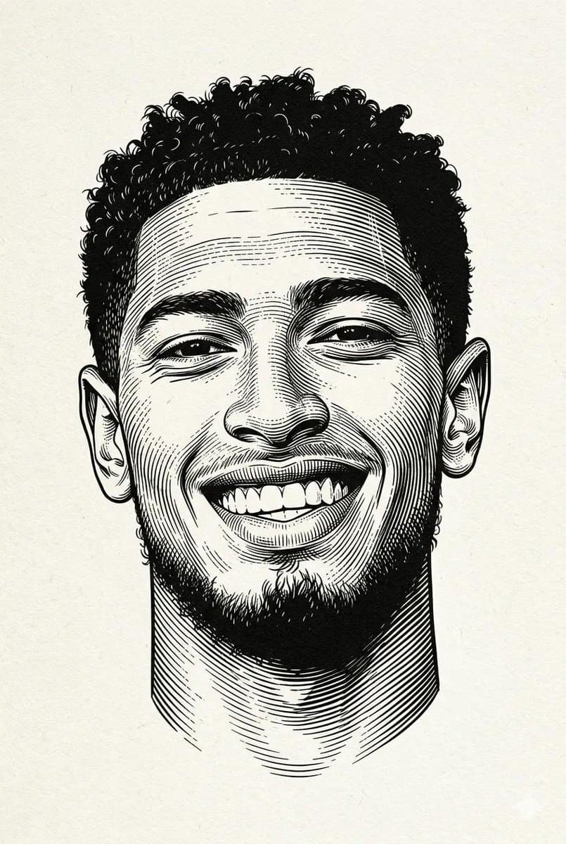 Classic Engraved Portrait Illustration - AI image template preview