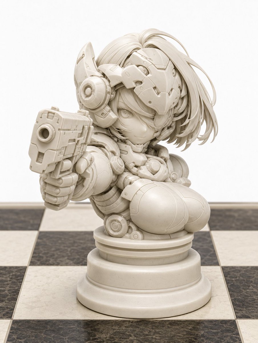 Character to Chess Piece Transformation - AI image template preview