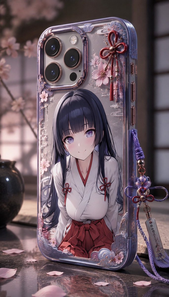 Anime Sakura Smartphone Case Product Shot - AI image template preview