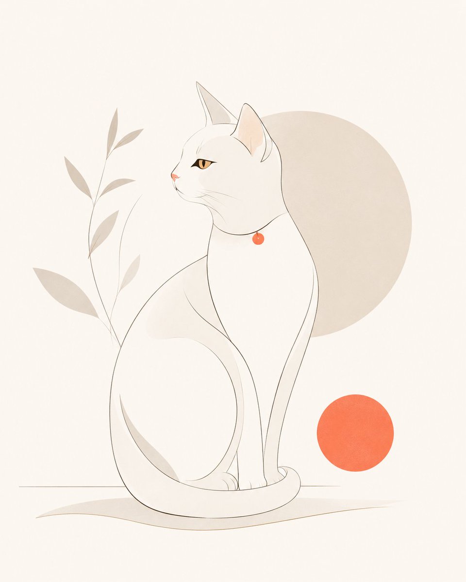 Minimalist Modern Magazine Illustration Style - AI image template preview