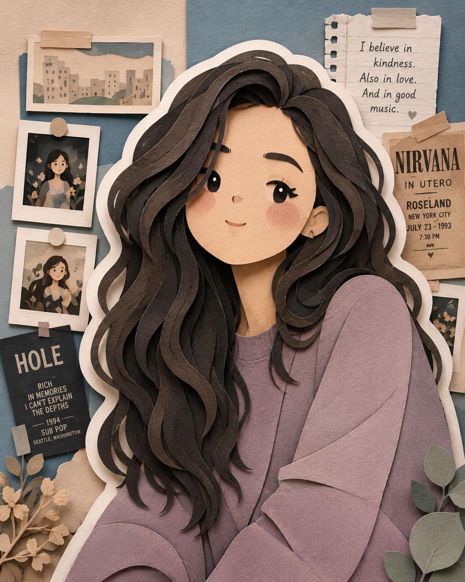 Handcrafted Layered Papercraft Artwork - AI image template preview