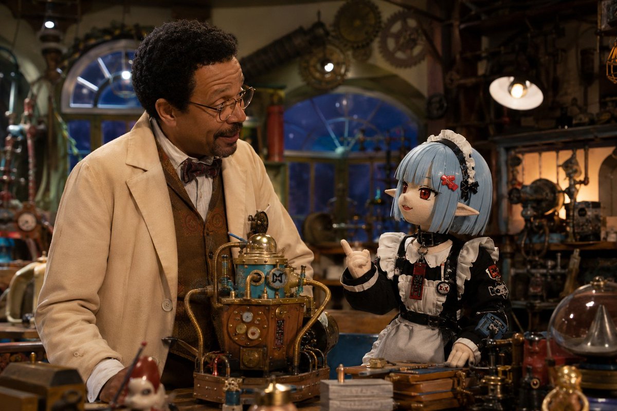 World Famous Puppet Show Scene - AI image template preview