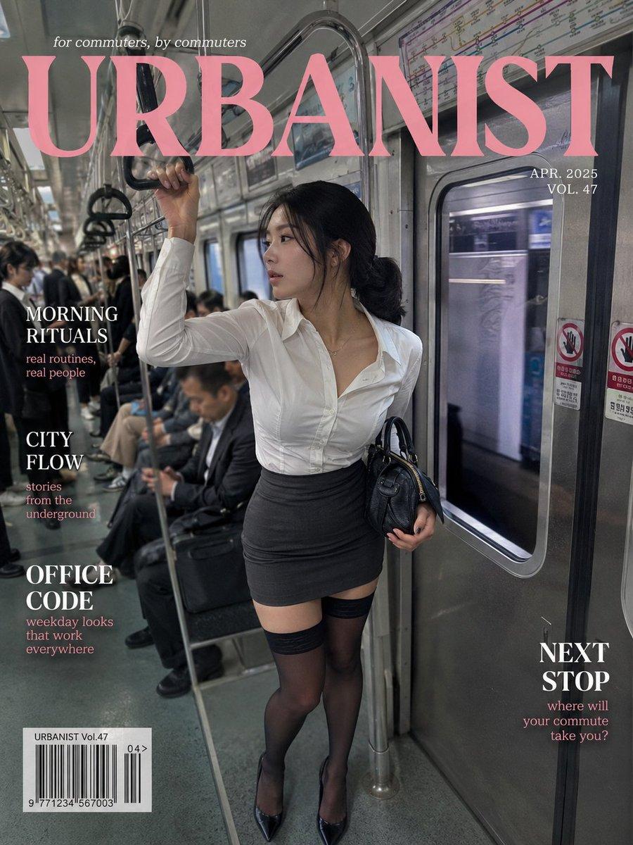 Urbanist Subway Magazine Cover - AI image template preview