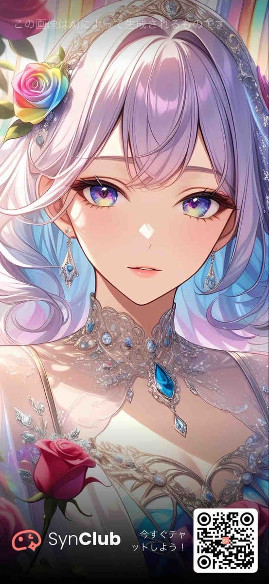 Rose Jewel Anime App Poster - AI image template preview