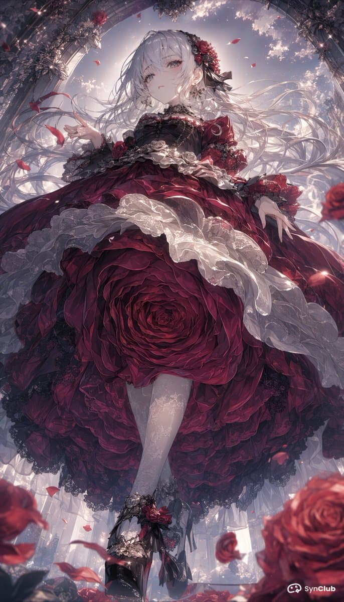 Gothic Rose Princess - AI image template preview
