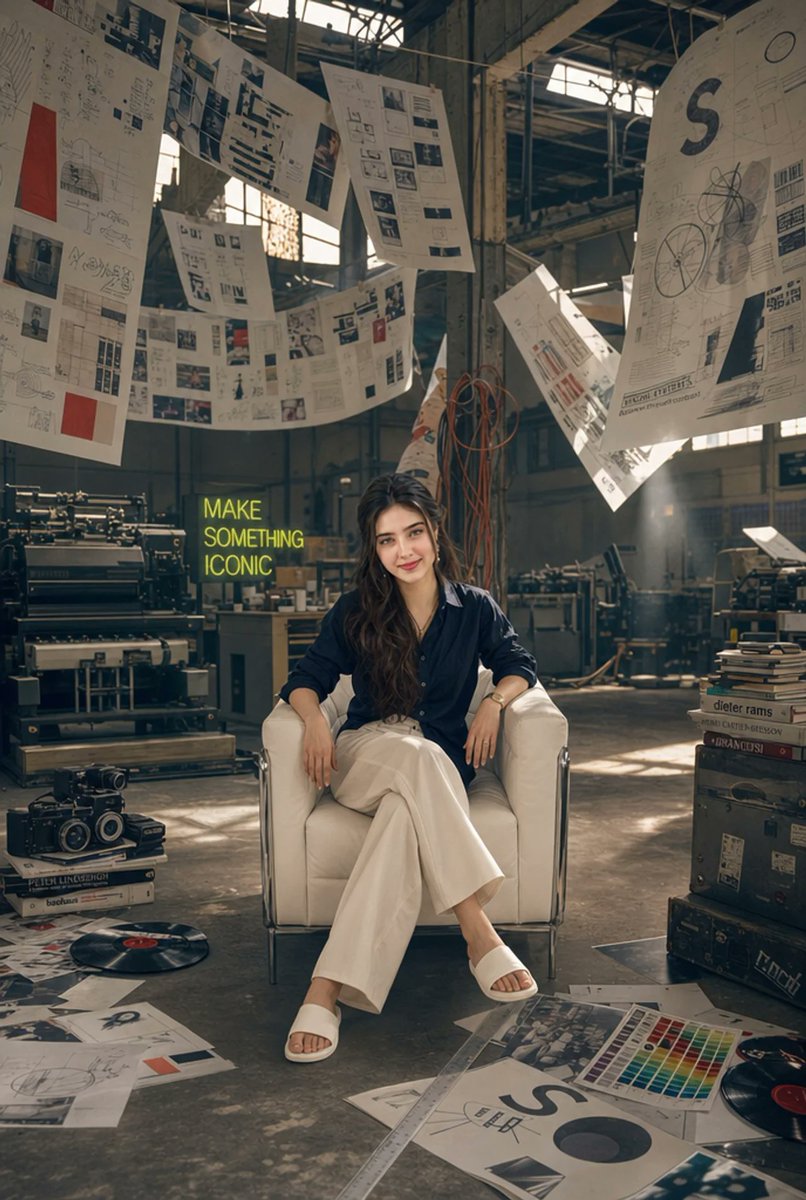 Creative Director in Printing Warehouse - AI image template preview