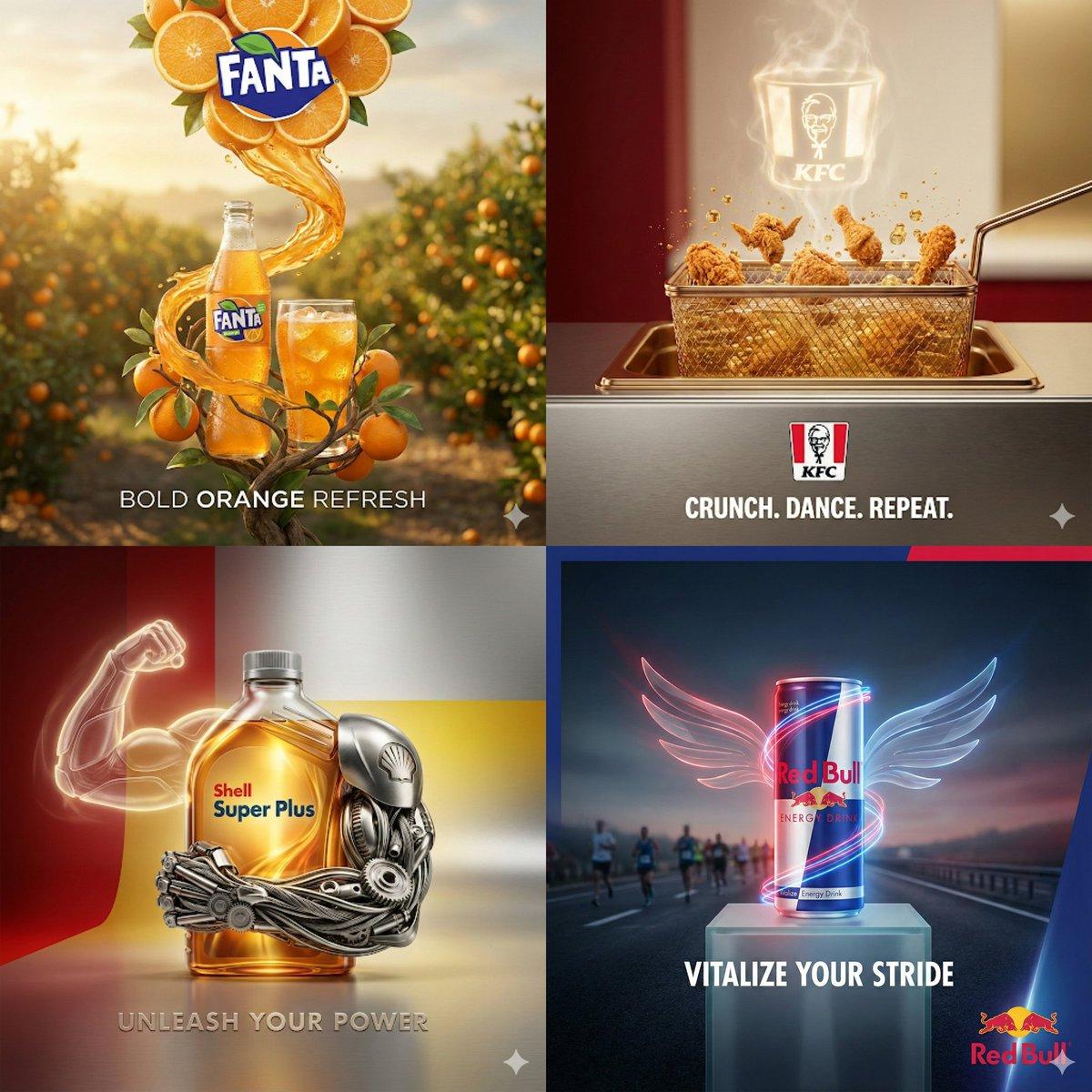 Surreal Advertising Concept Grid - AI image template preview