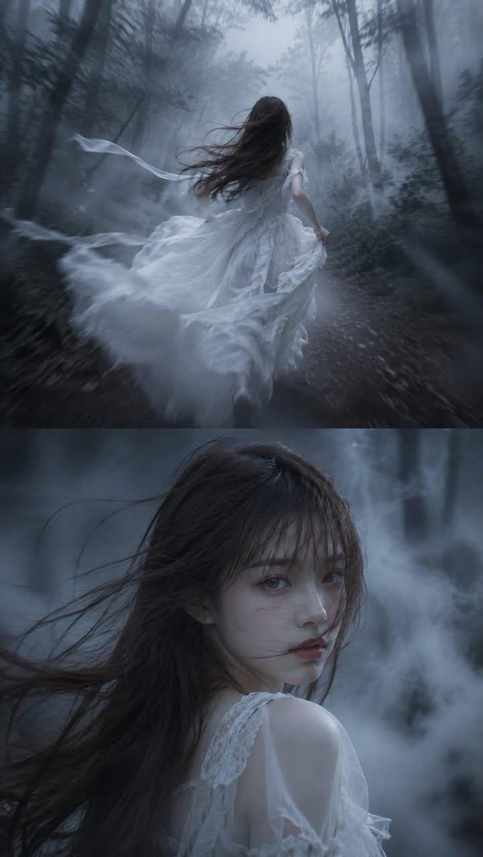 Dark Fairytale Cinematic Diptych - AI image template preview