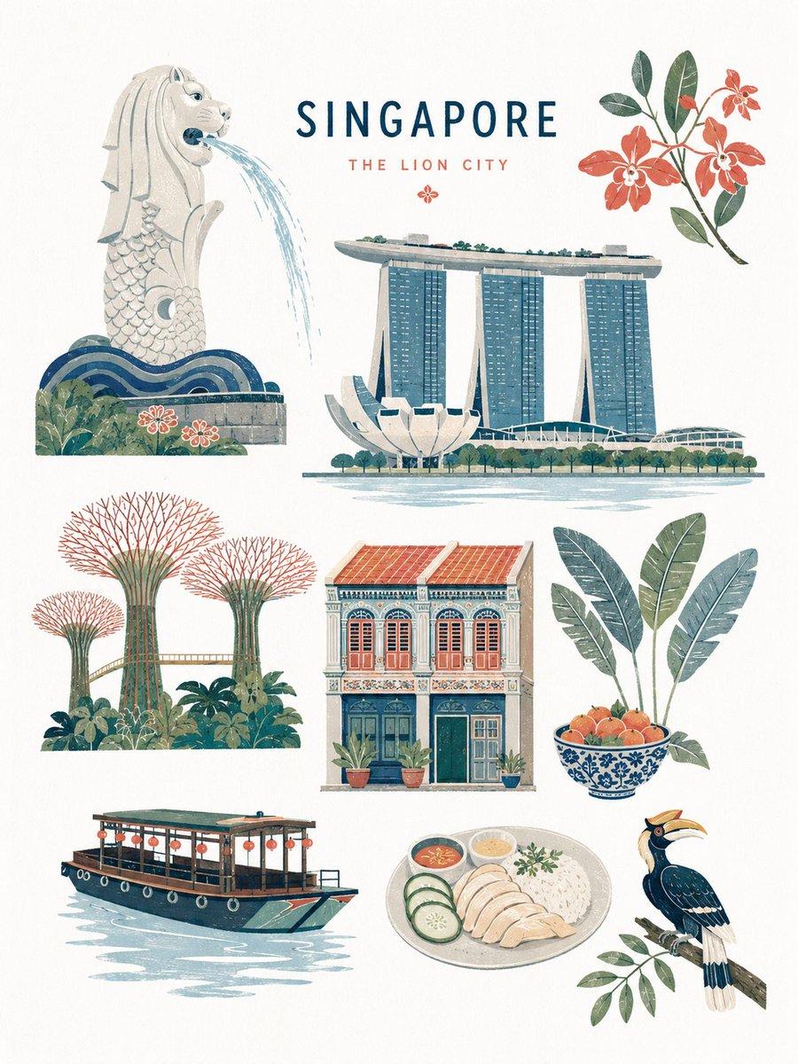 Mid-century Editorial Illustration - AI image template preview