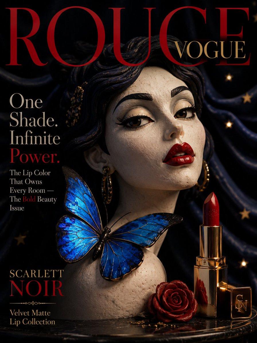 Claymation Luxury Magazine Cover - AI image template preview