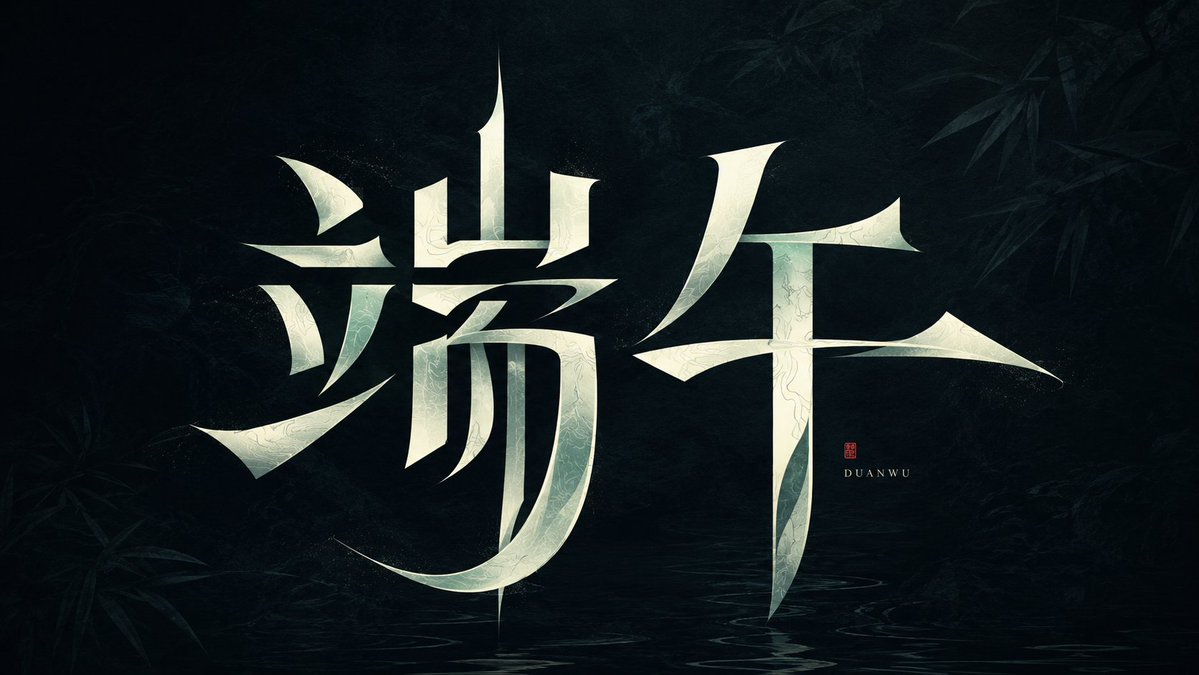Modern Heterogeneous Chinese Font Design - AI image template preview