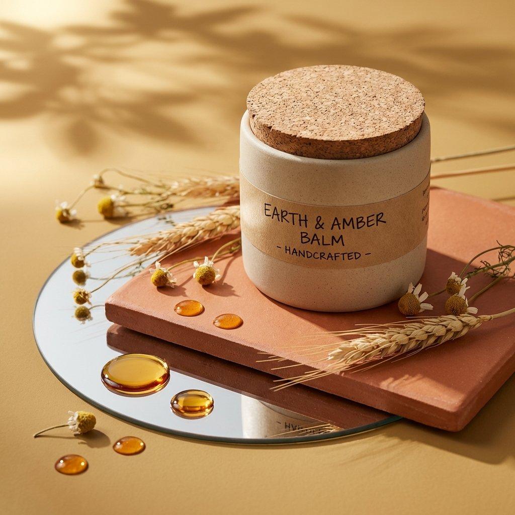 Luxury Skincare Product Photography - AI image template preview