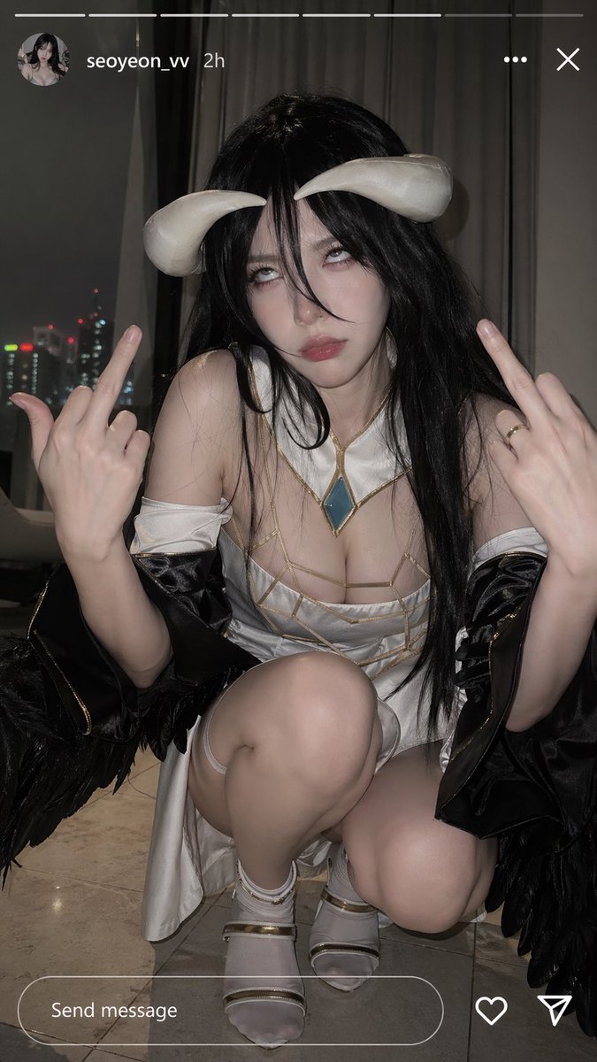 Albedo Cosplay Instagram Story - AI image template preview