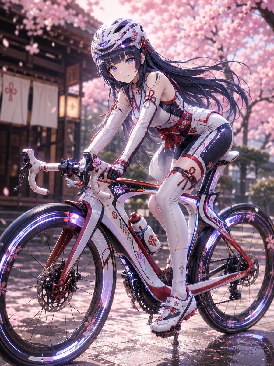 Premium Anime Bicycle Gear Design - AI image template preview
