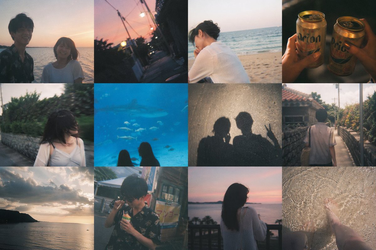 Okinawa Travel Memory Collage - AI image template preview